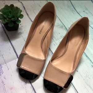 Audrey Brooke nude shoes.